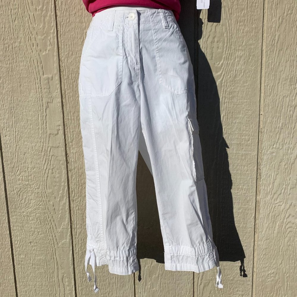 Jones New York sport petite capri cargo pants sz 2